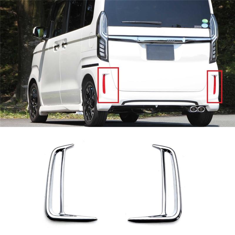 Powerful For Honda N-BOX JF5 JF6  2024 K-Car Rear Fog Light Frame Cover Trim Bumper Decoration Replacement Parts Accessories