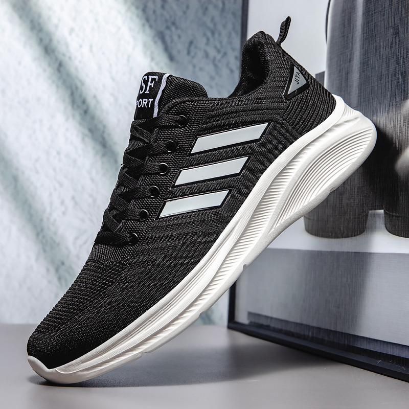 Men's Breathable Lightweight Fly Knit Mesh Casual Sports Shoes (Large Sizes Available)