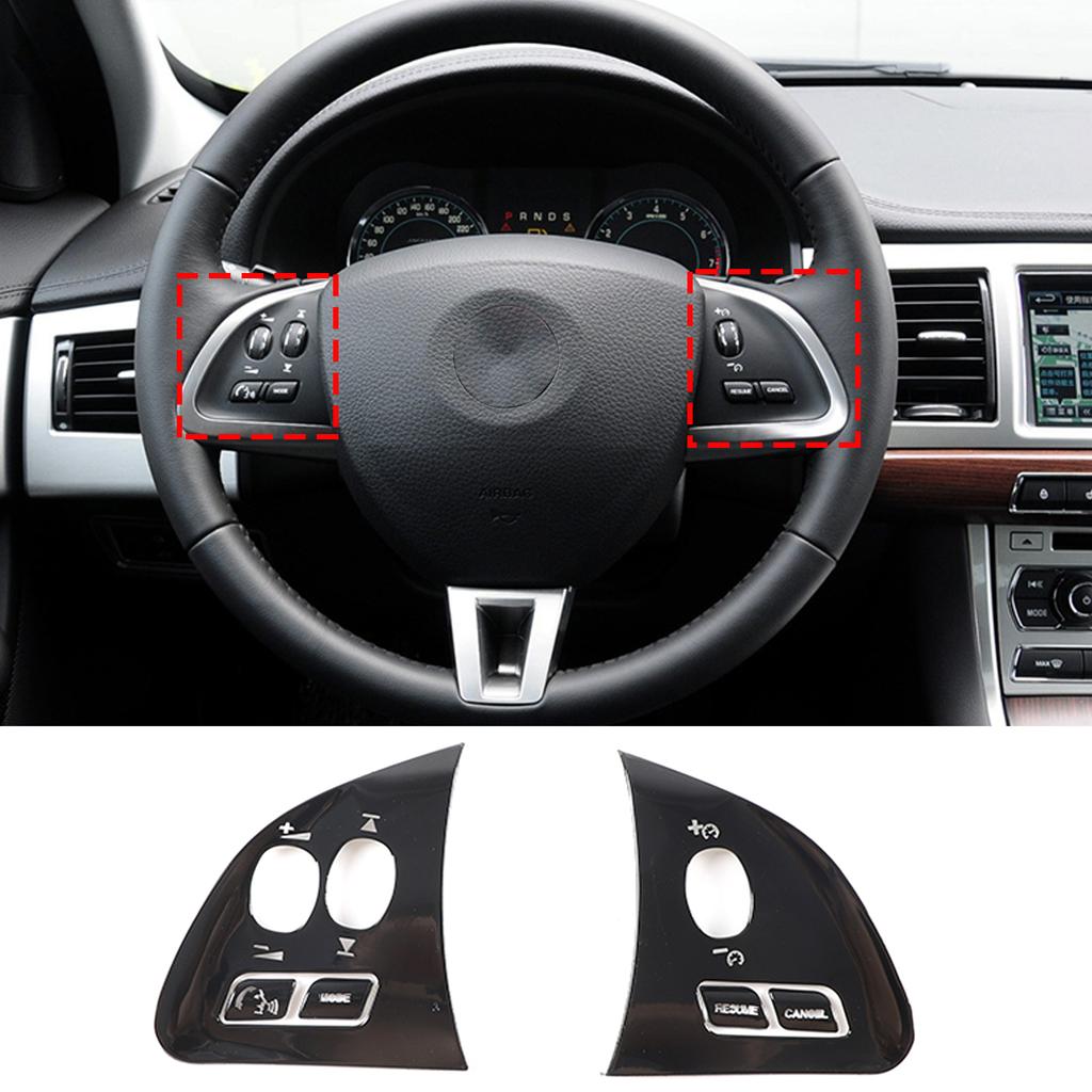 For Jaguar XF XJ 2008- Car AC Gear Switch Repair Decals aluminum alloy Button Stickers Car Accessories Interior