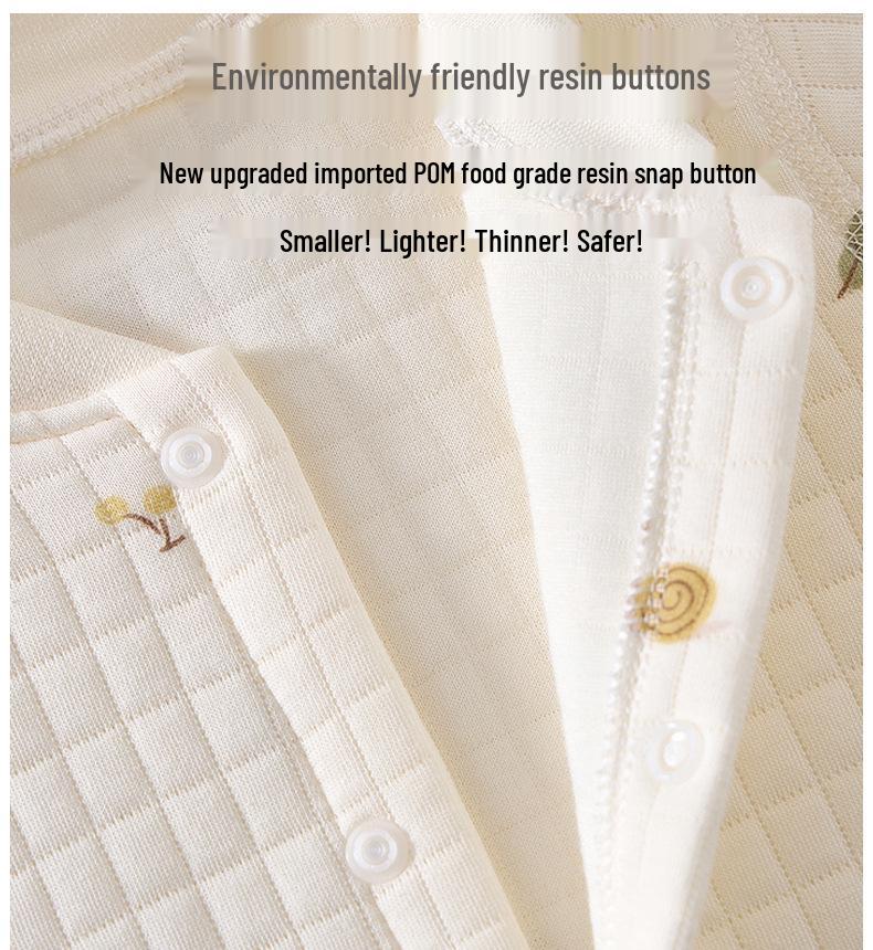 Unisex Gesteppter Baumwoll-Baby-Strampler - Warmer, leichter Neugeborenenanzug für Frühling & Herbst