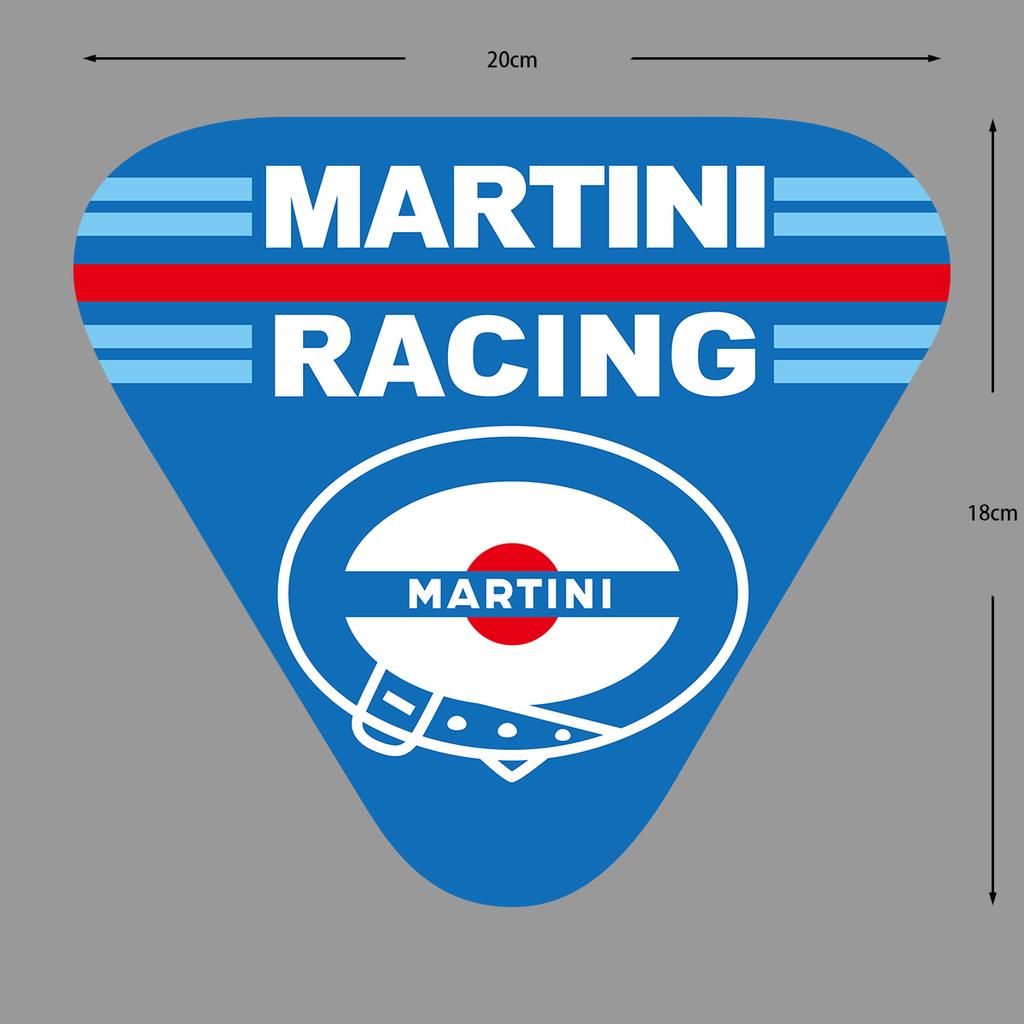 For MARTINI Stickers Motocross Racing Off-road Laptop Trunk Sticker Motorcycle Helmet PVC Decal for Love Old School LANCIA