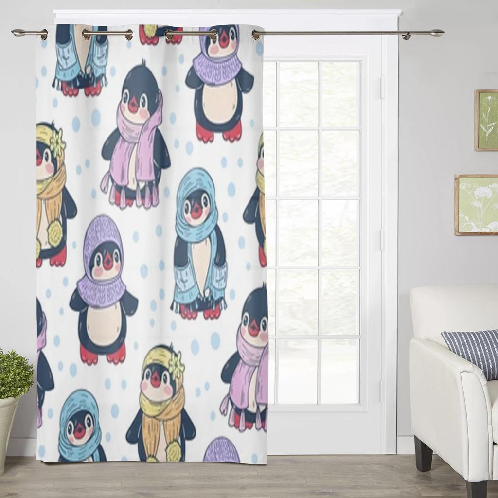 Niedliche Pinguine Fenstergardinen für Wohnzimmer Luxus Schlafzimmerdeko Vorhänge Küchenfensterbehandlungen Gardinen
