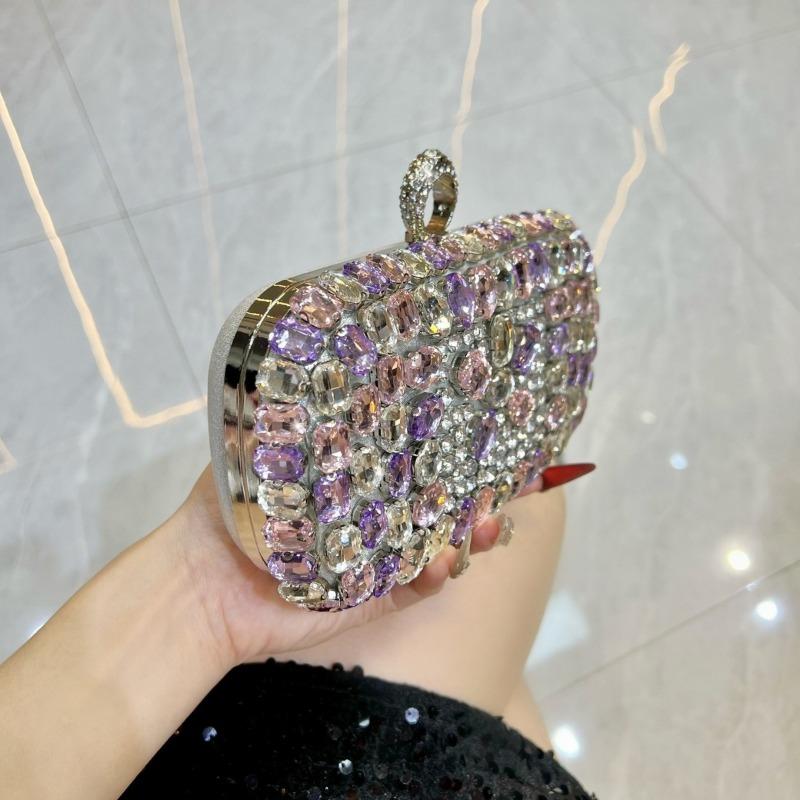 High-end Sequined Bag, Fashionable and Luxurious Banquet Handbag, Glittering Diamond Evening Handbag, Crossbody Bag