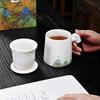 Fumaiide Chinese Hand-Painted Landscape Ceramic Mug Gift Set