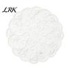 White Lace Doilies for Home Decor Retro Placemat, Floral Doilies, Embroidered Table Mat, Breathable Fabric Tray Cloth Sheer Mesh Doily Tea Cup, Vase,