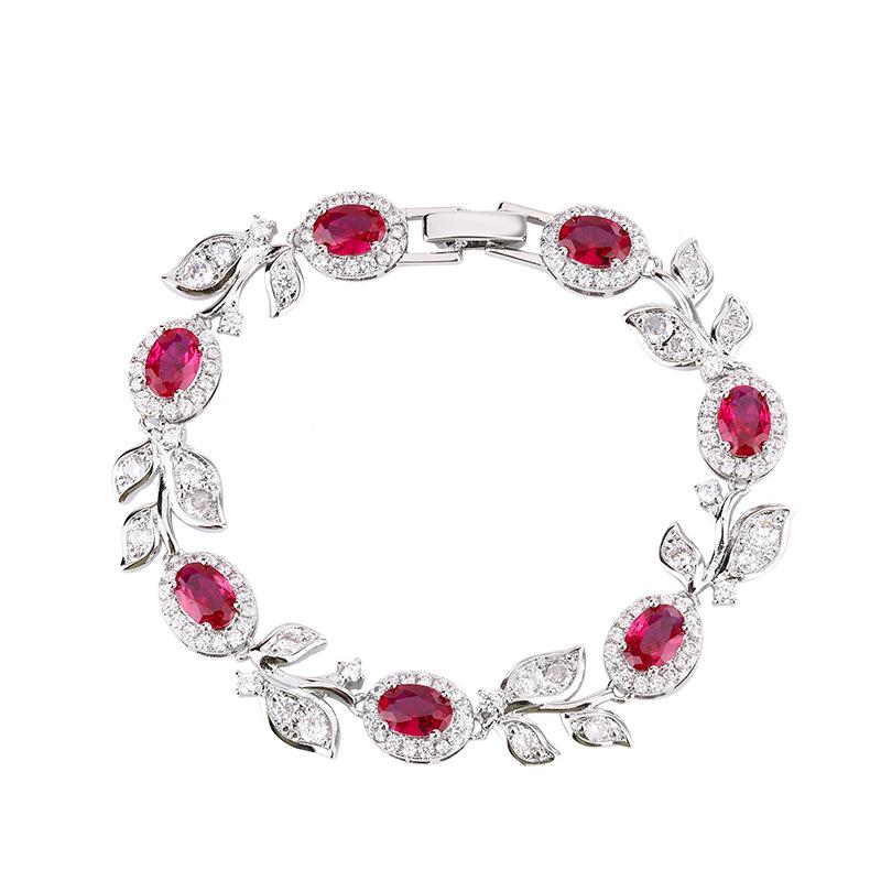 Schmuck Retro Simulation Korund Premium Voll Diamant Armband Armband Schmuck Weiblich Hauptstein 5 * 7