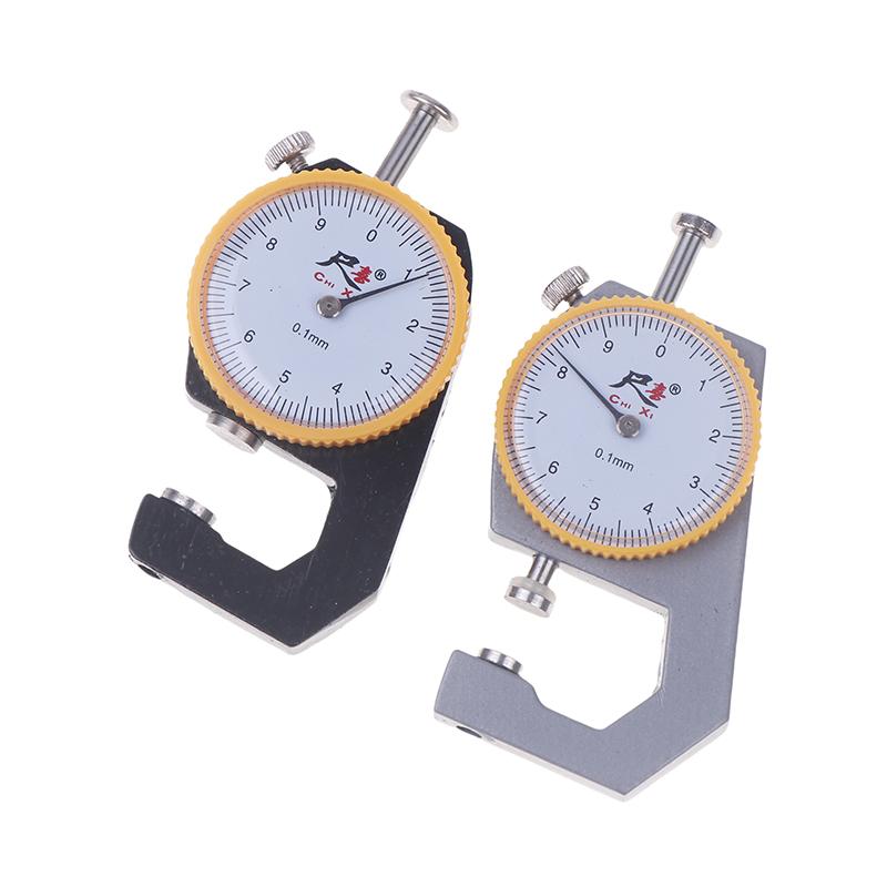 Leather Gauge Thickness 0-10Mm Accuracy 0.1Mm Dial Paper Meter Tester For Hollow Pipe Or Circular Tube Caliper Measuring Tool