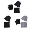 Winter Knit Hat Scarf Set For Men With Warmth Protection