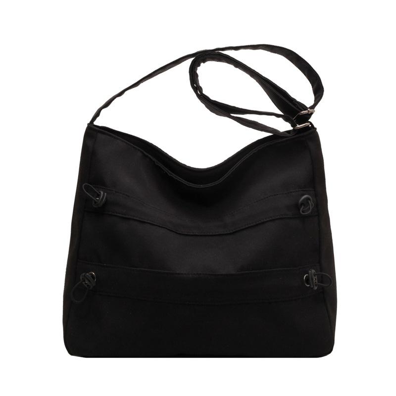 

Рюкзак для школьных занятий, большая вместительная оксфордская сумка-тоут чёрный