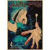 Poster in Carta Kraft Retro Anime Jujutsu Kaisen - Decorazione Murale