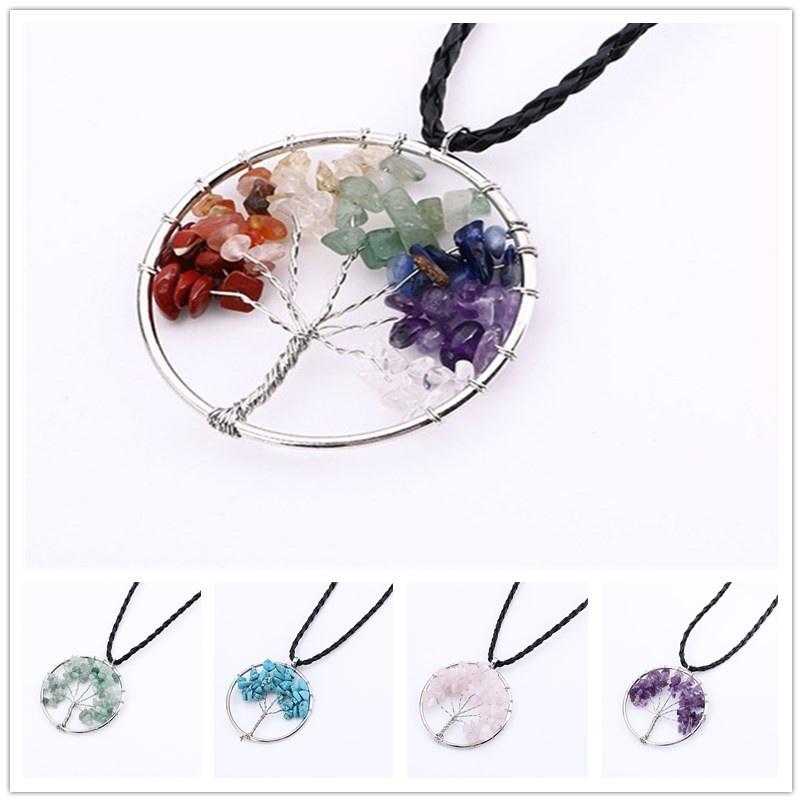Natürlicher Edelstein-Kristallquarz-heilender Punkt Chakra-Stein-Anhänger Neu