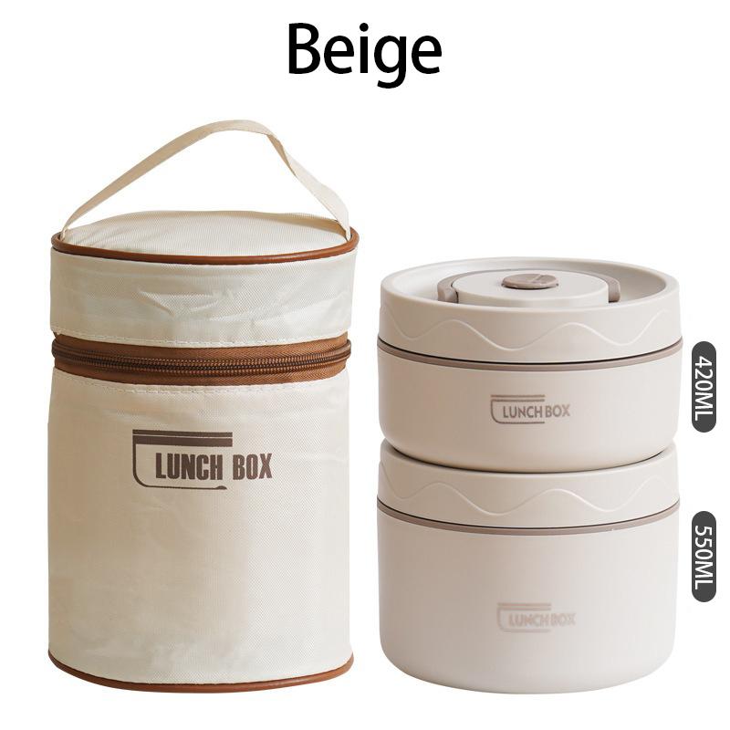 

Stainless Steel Insulated Lunch Container Box Sealed Multifunction Portable Thermal Bento Box with Thermal Bag BWT002