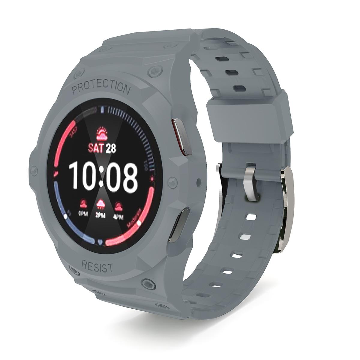 

Silicone Strap+PC Case for Samsung Galaxy Watch 7/6/5/4 40MM 44MM New Mod Kit for Samsung SmartWatch Sport Loop Band Bracelet 44MM