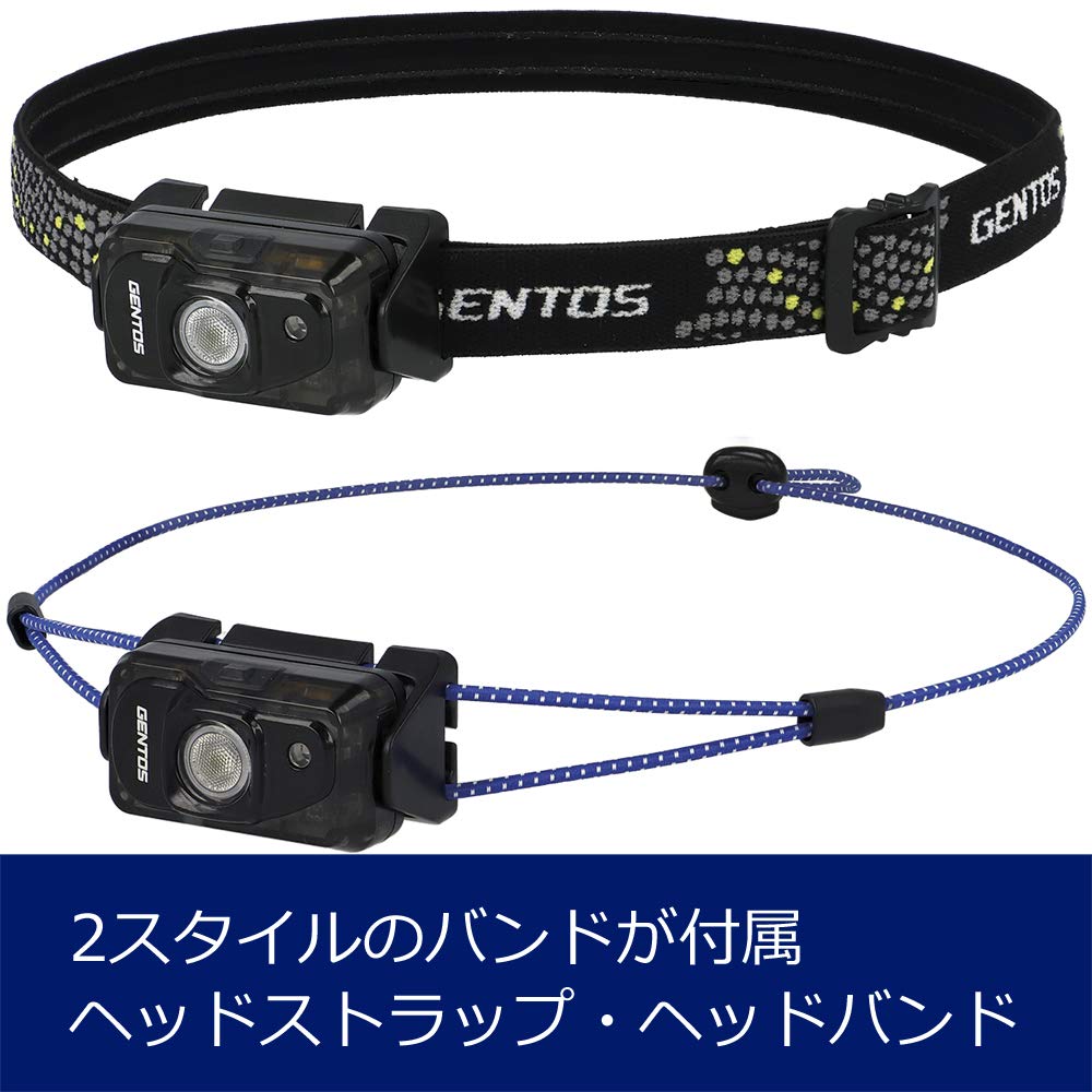 GENTOS LED Headlight USB Rechargeable 220 Lumens 2 Hours of Lighting Dustproof Water Rechargeable Battery ANSI Standard Compliant [Brightness / / /