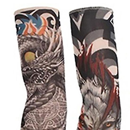 Mangas de Braço Meias de Proteção UV Elásticas de Nylon Falsas Meias de Braço Frescas para Atividades ao Ar Livre