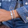 SCHWEINE & HÄHNCHEN (Damen) Billy Armband - Arktisches Blau X Silber