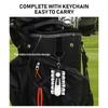Outdoor Golfs Tees Holder Portable Golfs Tees Carriers Hanging Stand with 12pcs Tees, Green Fork, Pencil, GolfBall Marker