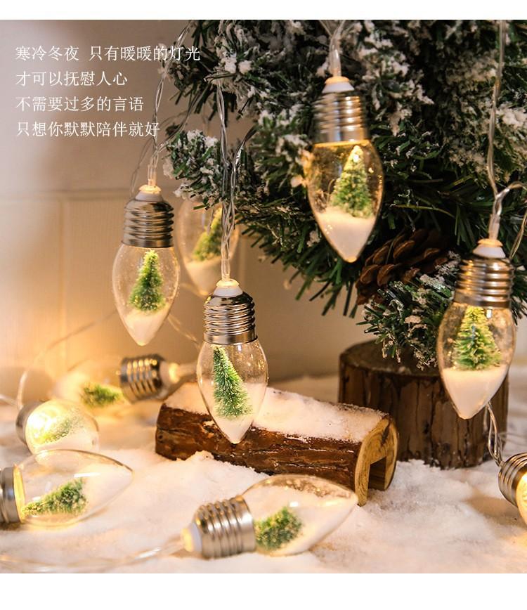 

1 шт. 1,5 м 10 светодиодов Рождественская кукла фонарики в виде бутылок желаний гирлянда лампочки Санта снеговик рождественская елка декоративные огни 1.5m 10 lights