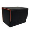 Venssu Deck Case, Trading Card Case, Storage Box, Horizontal Loading, Magnetic, PU Leather, Holds 140 Cards, Sleeves Compatible for Various Card Games