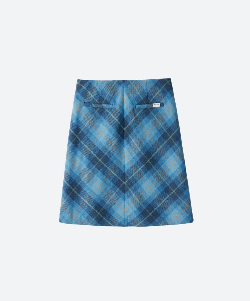 Moon Sun M.C School Check Skirt / Blue