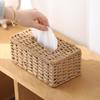 Rustics Styles Handwoven Tissue Paper Holder Storage Container for Dining Table Office Desk Home Organization