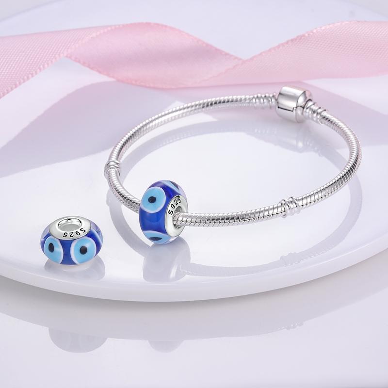 Copper Metal Colorful Series Glass Bead Components Compatible With Authentic Original High Quality Fine Bracelets Do It Yourself High Quality Fine