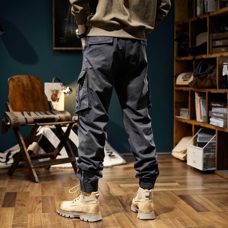 Fleece Overalls Trousers Casual Pants New Versatile High Arcade Can Outdoor Retro Style Men's Clothing