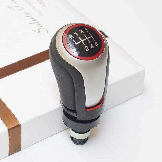 5 6 Speed Manual Car Shifter Boot Gear Shift Knob Head Lever Accessories For VW Volkswagen Golf 5/6 MK5/6 Scirocco(2009) Octavia