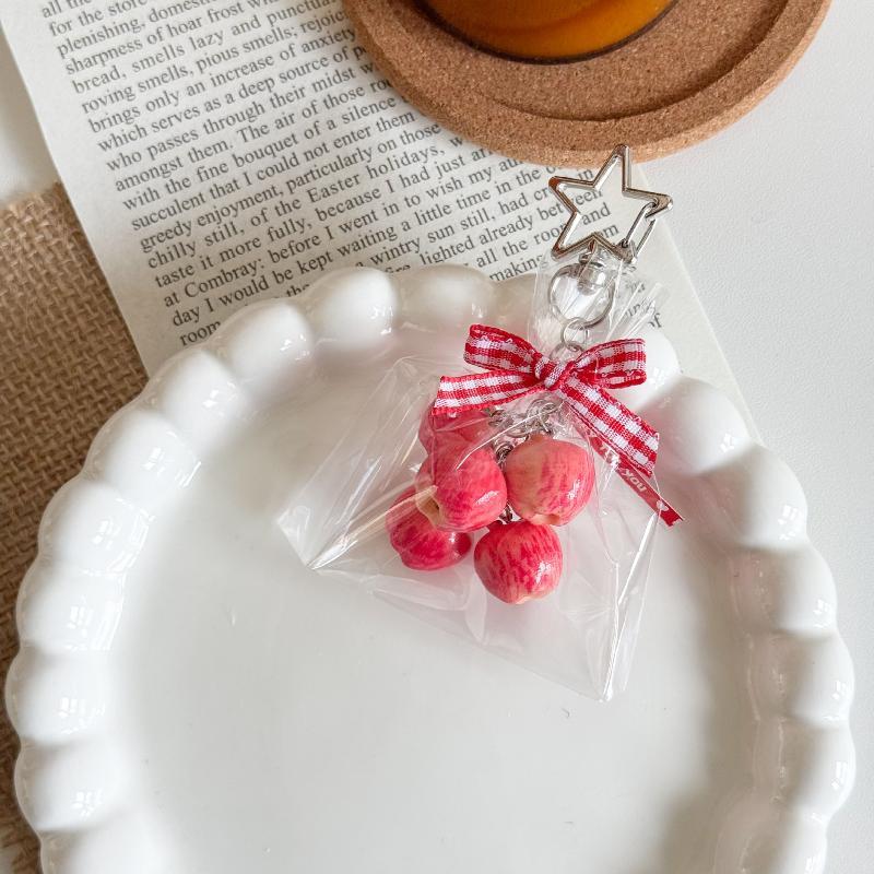 Creativity Mini Banana Pineapple Pendant Keychain Simulation Fruits Design Backpcak Hanging Piece Bag Charm Car Key Chain