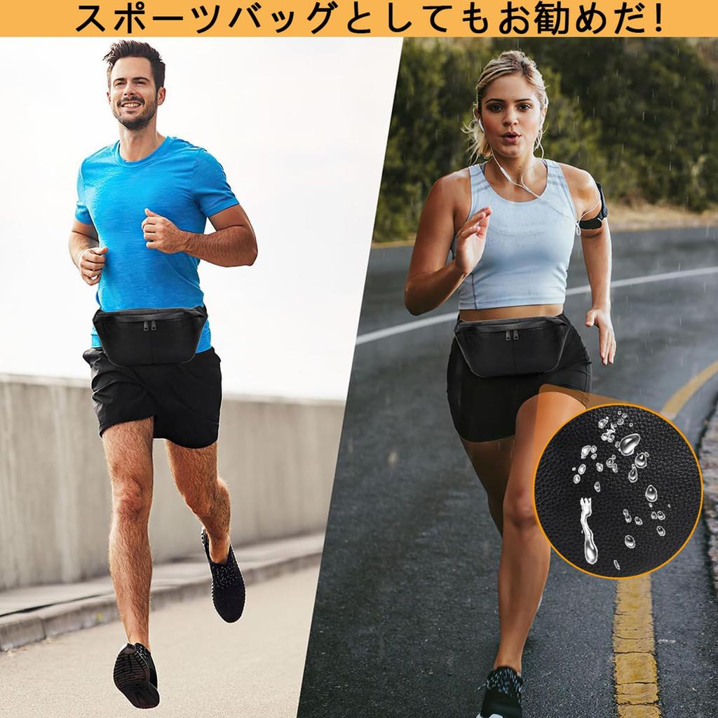 Waist genuine body crossbody waist smartphone wallet for black bag, leather, men's bag, 2-way, one-shoulder bag, leather, bag, outdoor, pouch,