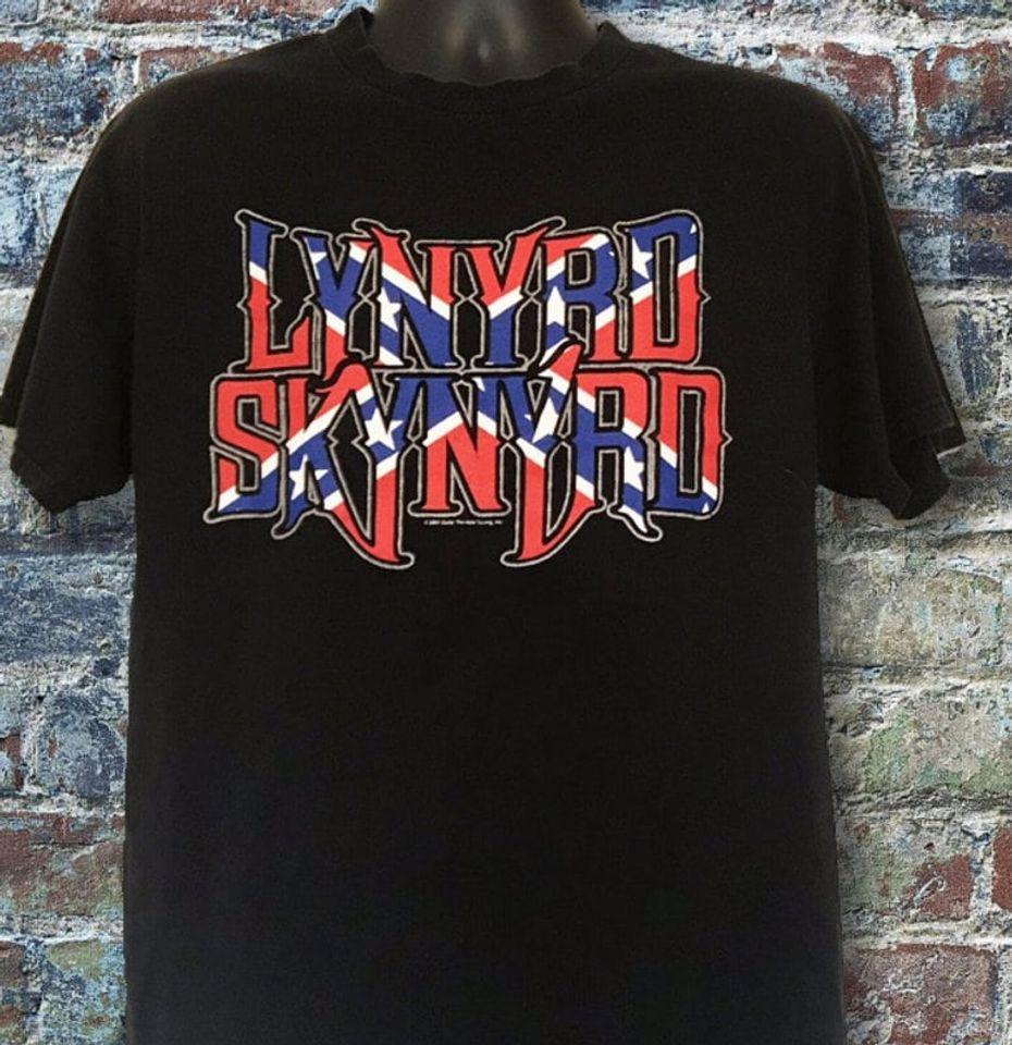 

Lynyrd Skynyrd logo T-Shirt Funny Black Cotton Tee Vintage Gift TS00114 Classic T-shirt S