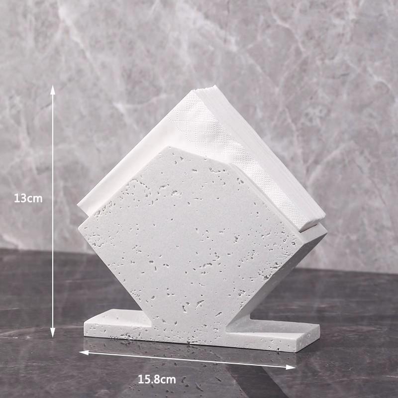 Creative Napkin Holder, Retro Square Upright Tissue Holder, Tissue Box, Kitchen, Restaurant, Desktop Tissue Storage Box