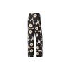 (WMNS) adidas MARIMEKKO Floral Print Straight-Leg Casual Pants Asia Sizing 'Black Beige' Women's H57322