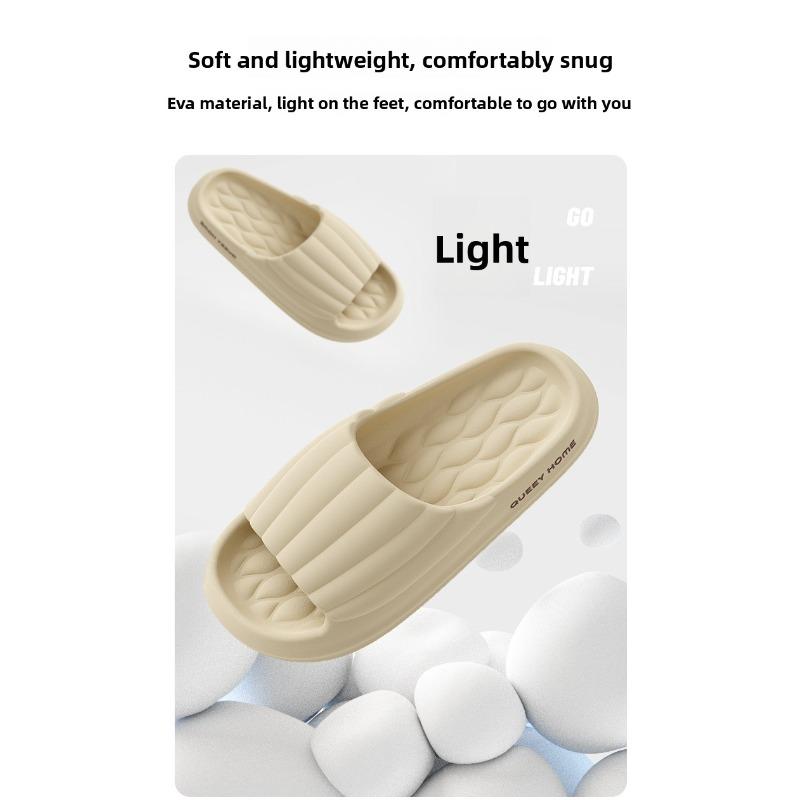 Couple EVA Slippers For Women & Men, Non-Slip Indoor Home Bathroom Shoes, Summer Outdoor Casual Slides