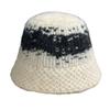 New Knitted Dome Fisherman Hat for Women in Autumn and Winter All Match Face showing Small Korean Style Simple Woolen Hat Warm Hat Trendy