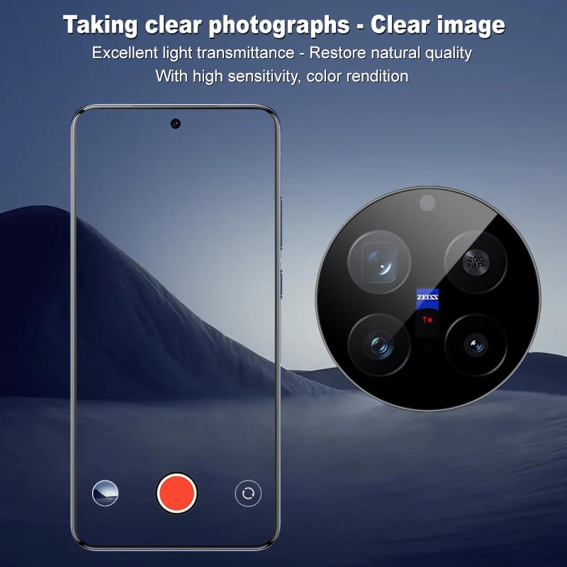 For Vivo X200 Pro Mini 5G Glass IMAK Black Version High Definition Glass Lens Film Self-positioning Version