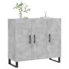 VidaXL Buffet Concrete Grey 90x34x80 Cm Engineered Wood 828136