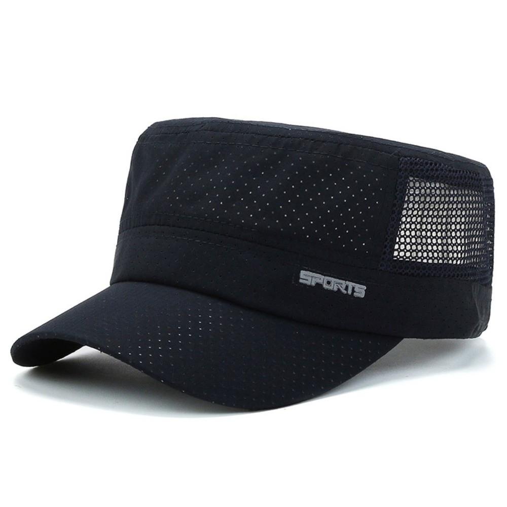 Mesh Flat Top Hat Quick Dry Sun Hat New Peaked Cap  Outdoor