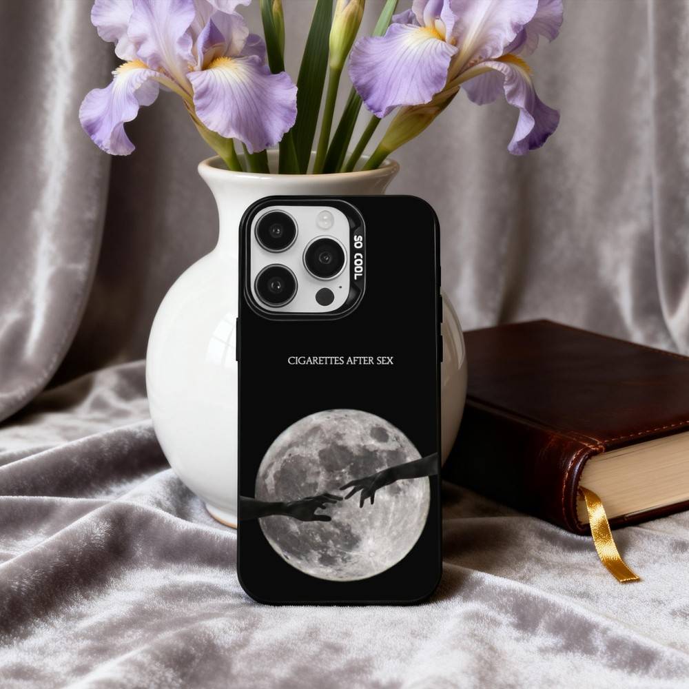 C-Cigarettes A-After Sex B-Band Phone Case For iPhone17,16,15,14,13,12,11 Plus,Pro Max Black Candy silver phone case