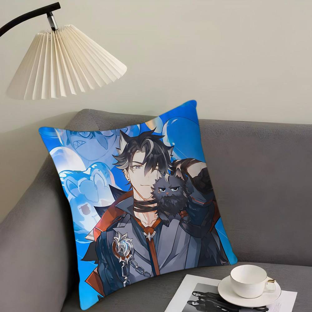 

Игра W-Wriothesley Персонализированная наволочка-пыльник для подушки Спальня Детская вечеринка Декорация Наволочка Подарок на день рождения для детей 16x16Inch