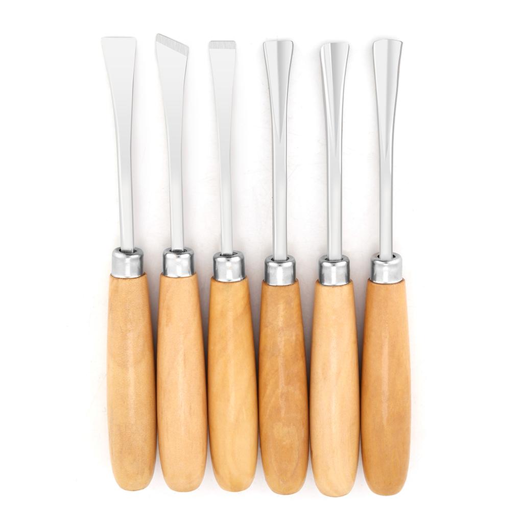 6pcs Professional Wood Carving Hand Chisels Set DIY Woodworking Sculpting Tools