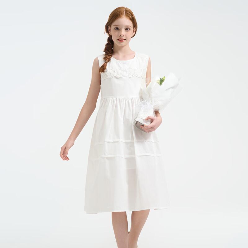Montagut Girls' Summer Sleeveless Cotton Dress