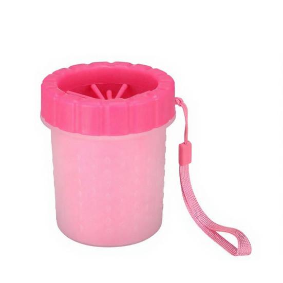 Dog Paw Cleaner Cup Portable Dog Paw Cleaning Tool Silicone Paw Cleaner with Soft Bristles for Medium Large Dogs Travel Park Visit