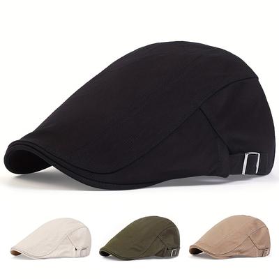Mode Hip Hop Kappe Herren Frühling und Sommer Einfarbige Baskenmütze Kappe Mode Herren Damen Wilde Baskenmützen Hut Outdoor Sonnenhut Vorwärts Hüte