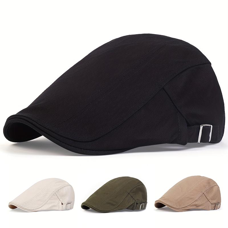 

Fashion Hip Hop Cap Men Spring and Summer Solid color beret Cap Fashion Men Women wild berets Hat outdoor sun Hat forward Hats армія зелений колір