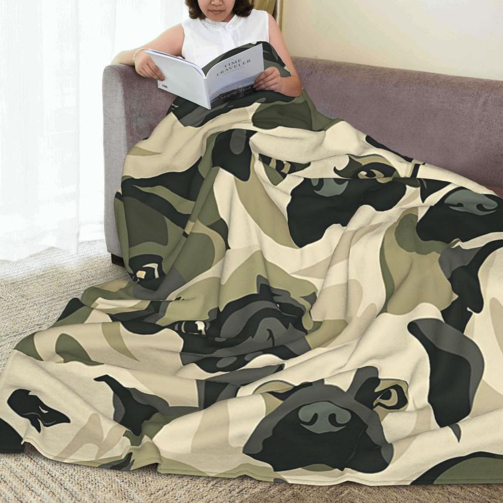 Dog Sherpa Cute Pug Dog Animal Theme  Blanket Fleece Sofa Throw Blanket Lightweight for Bedroom Office Throws Bedspread Quilt