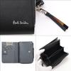 Paul Smith Personalized Key Coin Bright Stripe Cowhide 873919 Wallet, Case, Case, Puller, Leather, P641/BPS641 (No Personalization, Black)