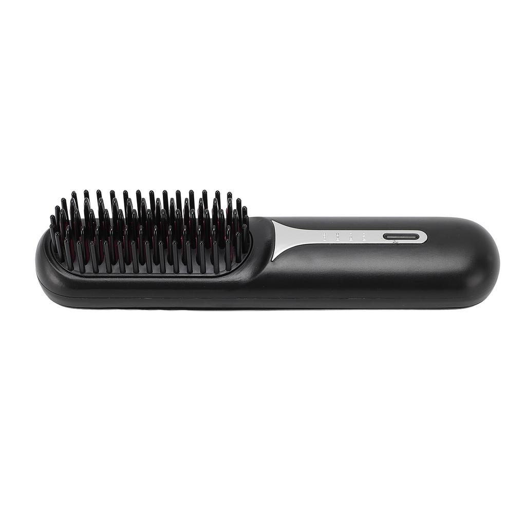 Cordless Hair Straightening Comb Rechargeable Negative Ions Quick Heating Hair Straightener Brush