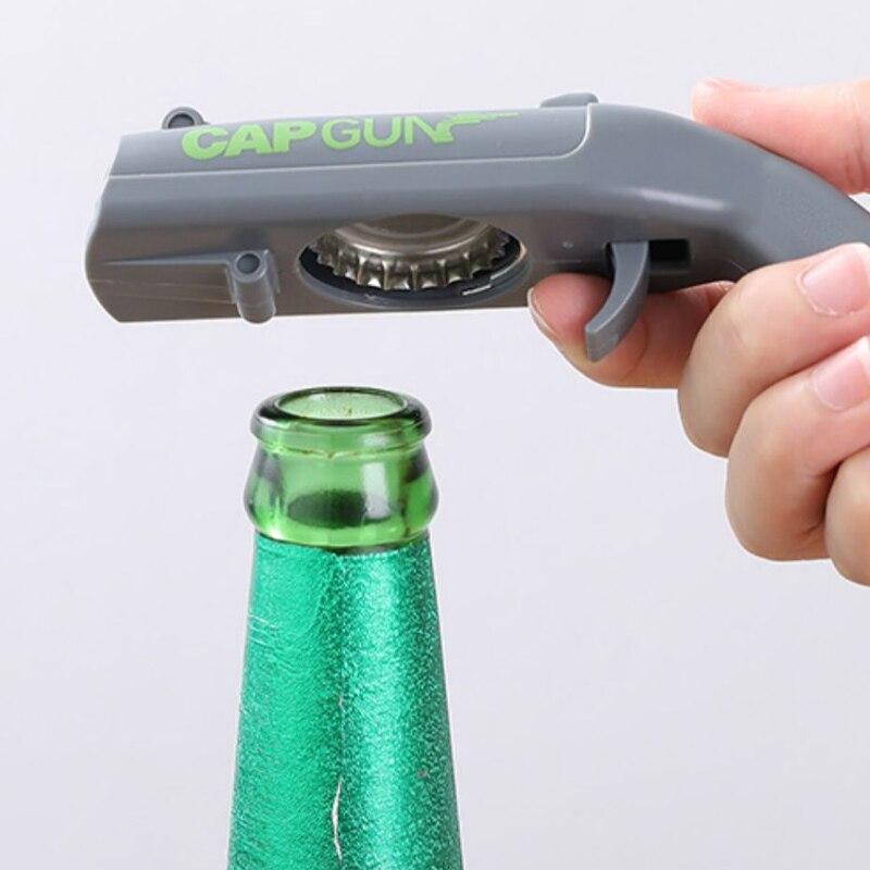 1PC Bottle Opener Launch Spring Cap Portable Drink Bottle Opener Kitchen Party Supplies Bar Drinking Tools Kitchen Accessories