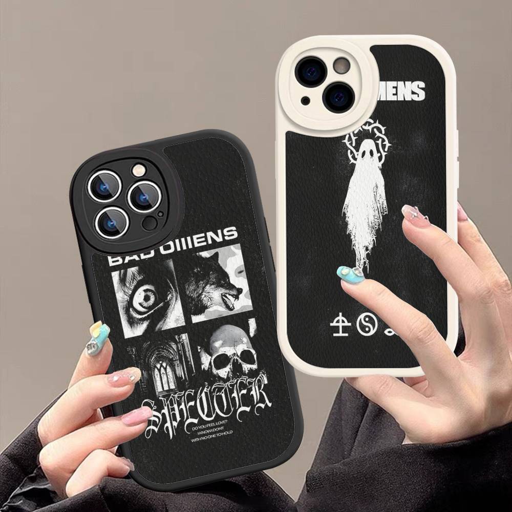 Bad Omens Music Band Leather Phone Case For IPhone 16 15 14 13 12 11 Pro Max Plus Shockproof Cover